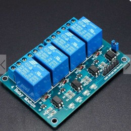 MODULO 4 RELÈ 5 V DC 10A...