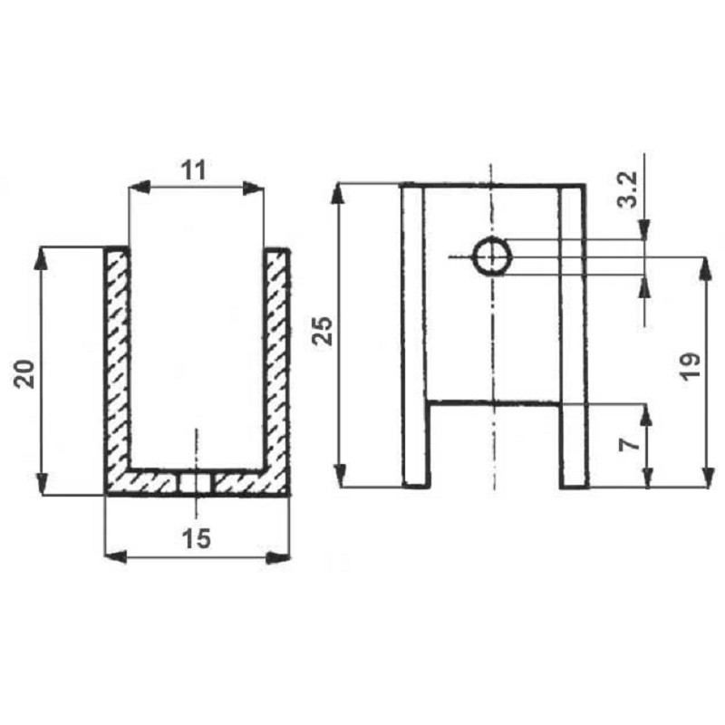 Dissipatore di calore dissipatore di calore argento TO-220 da 10 pezzi